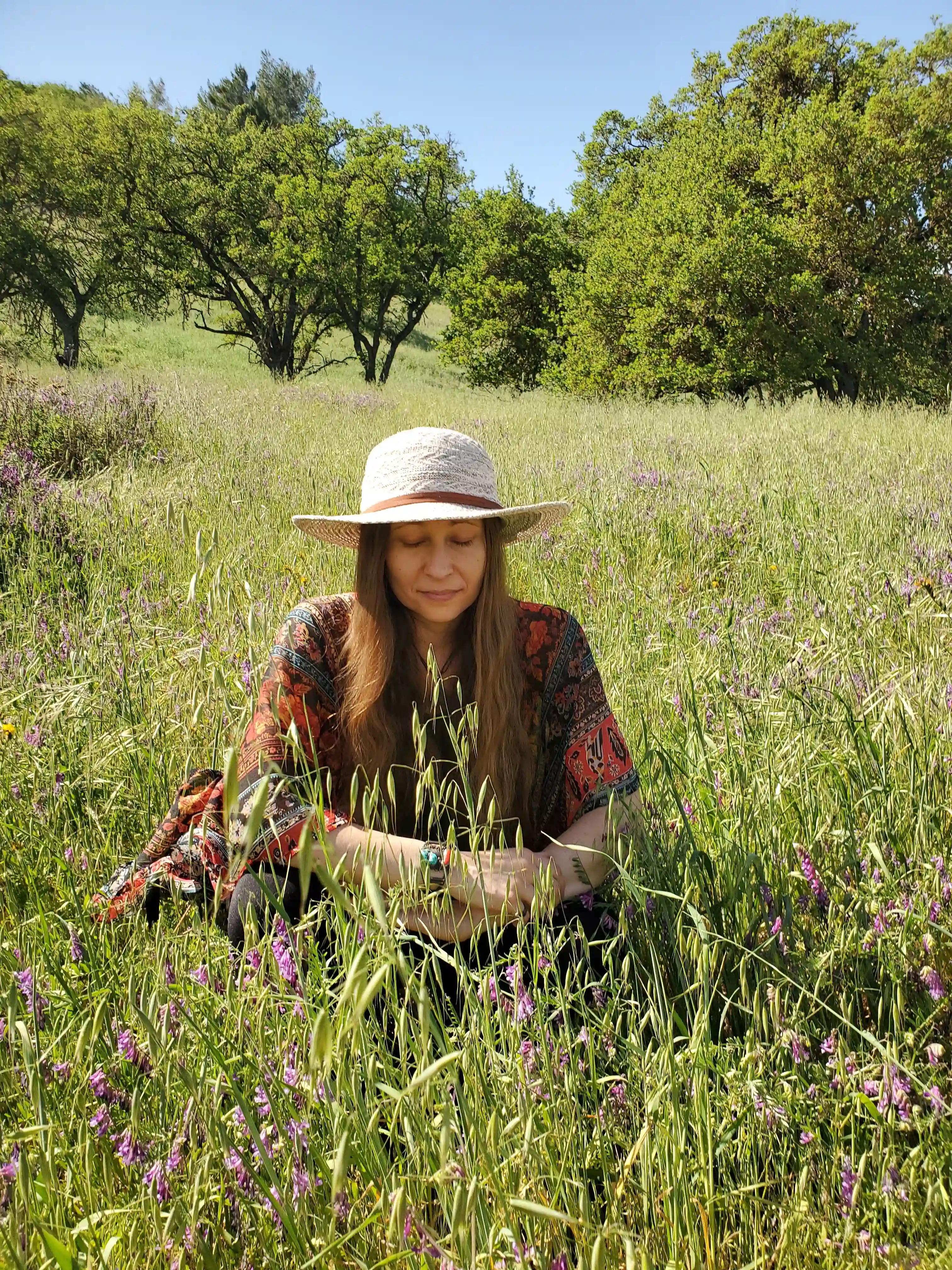 Whittney studying herbal medicine